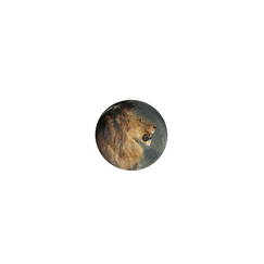 Rosa Bonheur Lion Head Badge