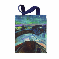 Totebag Edvard Munch - Starry Night, 1922-1924 - 41 x 35 cm