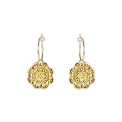 Creoles earrings Rosace Small size