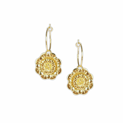Creoles earrings Rosace Small size