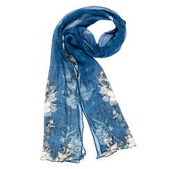 Stole Hokusai - Bullfinch and weeping cherry-tree - 160 x 32 cm