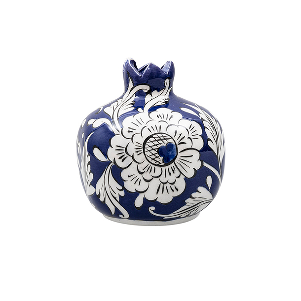 Medium Vase Pomegranate Flower Blue/White - Ø 10cm - La maison Ottomane
