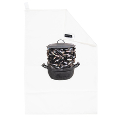 Tea towel Marcel Broodthaers - Casserole and Closed Mussels, 1964 - 72 x 48 cm