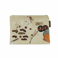 Pouch Louis-Léopold Boilly - Trompe-l'œil with coins - 21 x 15 cm