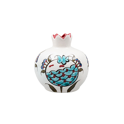 Small Vase Pomegranate White - 8,5cm - La maison Ottomane