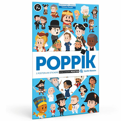 Discovery Poster + 44 stickers Famous people - Poppik