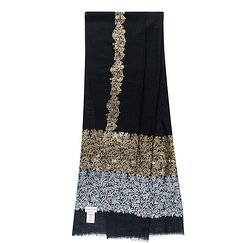Black stole gold and silver Renaissance 70x200 cm