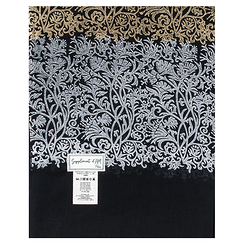 Black stole gold and silver Renaissance 70x200 cm