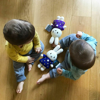 Peluche crochet Miffy Robe Nymphéas