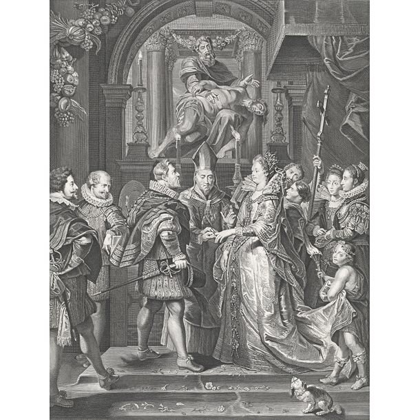 Le mariage de Marie de Medicis - Antoine Trouvain