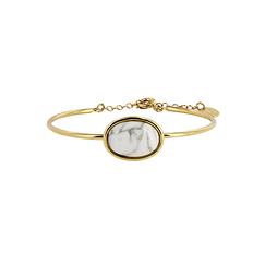 Epure marble bangle bracelet