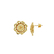 Earrings - Puce Rosace