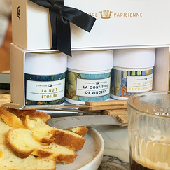 Confiture Musée d'Orsay Châtaigne, poire et fève Tonka 250 grs - Petit déj' dans la chambre jaune - Confiture parisienne