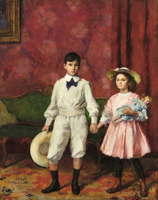 Deux enfants [Pierre et Valentine]