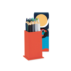 Set 12 crayons de couleur - Papier Tigre x Louvre