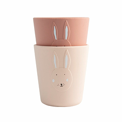 Silicone cup 2-pack - Mrs. Rabbit - Trixie Baby
