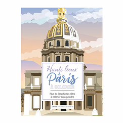 High places of Paris to colour