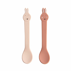 Set de 2 cuillères en silicone Lapine - Trixie