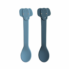 Silicone spoon 2-pack - Mrs. Elephant - Trixie
