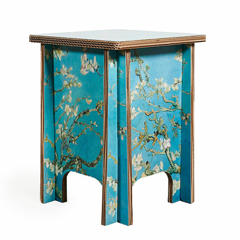 Tabouret pliable en carton Vincent van Gogh - Amandier en fleurs - Unfold x Van Gogh Museum Amsterdam®