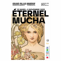 Affiche de l'exposition Éternel Mucha - 40x60 cm