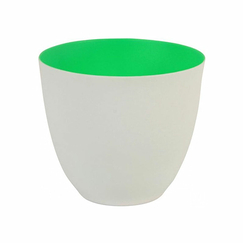 Porcelain Tealight fluor Green large - Ø 9 cm