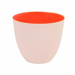 Porcelain Tealight fluor Orange large - Ø 9 cm