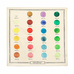 Carré de soie Gamme de couleurs Marin Montagut - 90x90 cm