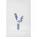 Vase en forme de tube Bleu 16 cm