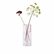 Vase en forme de tube Rose 16 cm