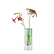 Vase en forme de tube Vert 16 cm