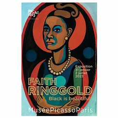 Affiche de l'exposition - Faith Ringgold. Black is beautiful - 40 x 60 cm