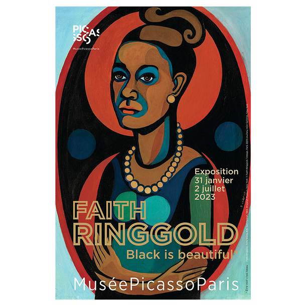 Affiche de l'exposition - Faith Ringgold. Black is beautiful - 40 x 60 cm