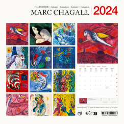 Calendrier 2024 Marc Chagall - 30 x 30 cm