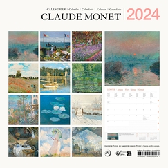 Calendrier 2024 Claude Monet - 30 x 30 cm