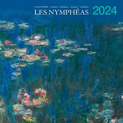 2024 Large Calendar - Water Lilies - 30 x 30 cm