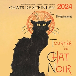 Calendrier 2024 Chats de Steinlen - 30 x 30 cm