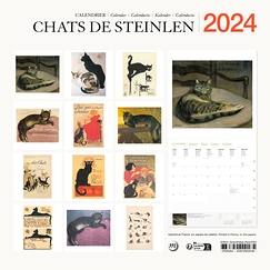 2024 Large Calendar - Steinlen's Cats - 30 x 30 cm
