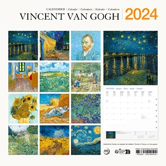 Calendrier 2024 Vincent van Gogh - 30 x 30 cm