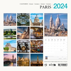 2024 Large Calendar - Paris - 30 x 30 cm