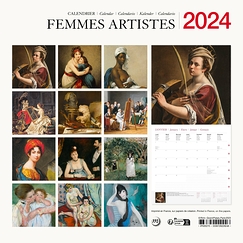 2024 Large Calendar - Women Painters - 30 x 30 cm