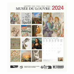 Calendrier 2024 Musée du Louvre - 15.5 x 18 cm