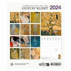 2024 Small Calendar - Gustav Klimt - 15.5 x 18 cm