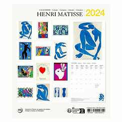 Calendrier 2024 Henri Matisse - 15.5 x 18 cm