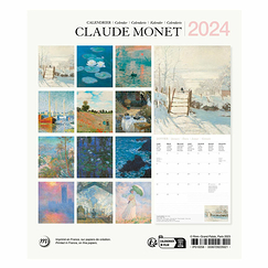 Calendrier 2024 Claude Monet - 15.5 x 18 cm