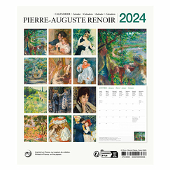 2024 Small Calendar - Pierre-Auguste Renoir - 15.5 x 18 cm