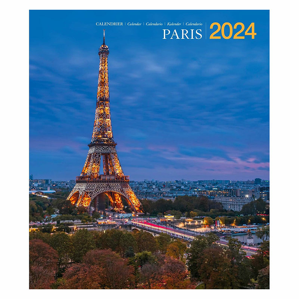 Calendrier 2024 Paris 15.5 x 18 cm Boutiques de Musées