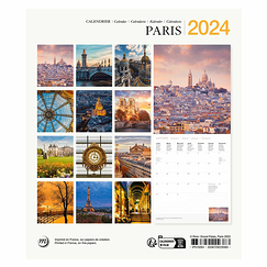 2024 Small Calendar - Paris - 15.5 x 18 cm