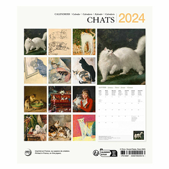 Calendrier 2024 Chats - 15.5 x 18 cm