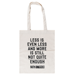 Totebag Faith Ringgold - Less is even less - 43 x 37 cm